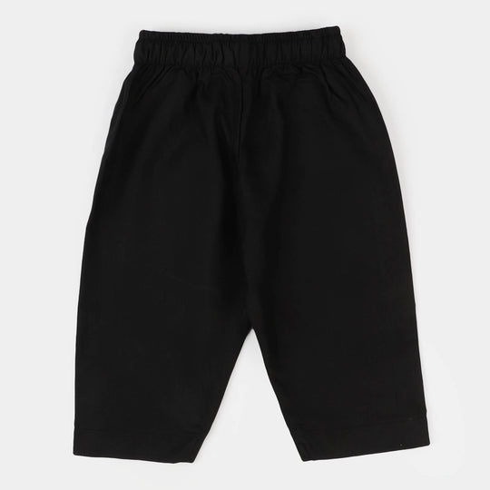 Infant Boys Poly Viscose Basic Pajama - BLACK