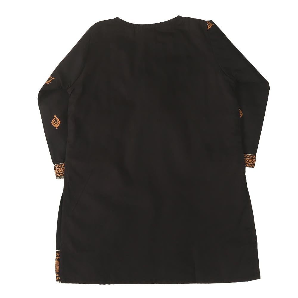 Girls 3Pcs Fancy Screen Print Elephant - Black