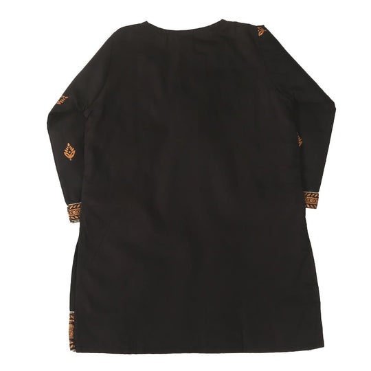Girls 3Pcs Fancy Screen Print Elephant - Black