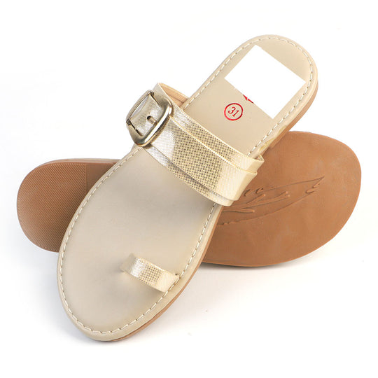 Girls Slippers J-6 - Beige
