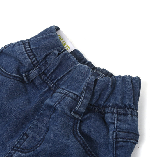 Girls Pant Denim Dip dye - Mid Blue