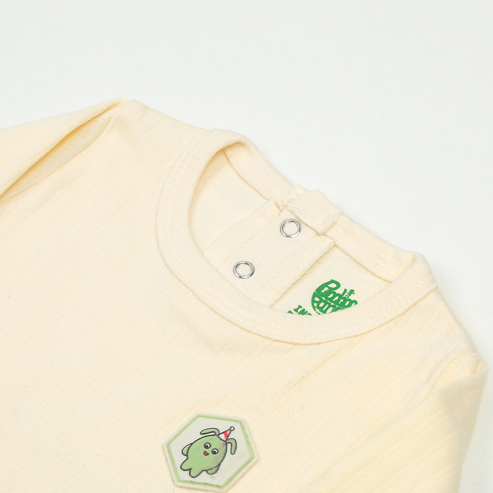 Infant Romper For Rib - Cream