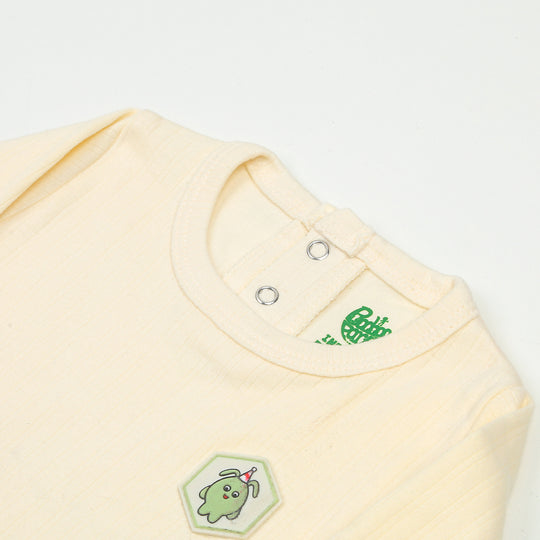 Infant Romper For Rib - Cream