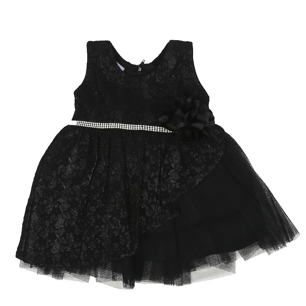 Infant Girls Frock Fancy Moonsoon - Black