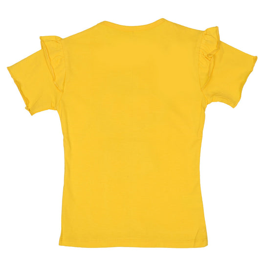 Girls Character T-Shirt - Yellow