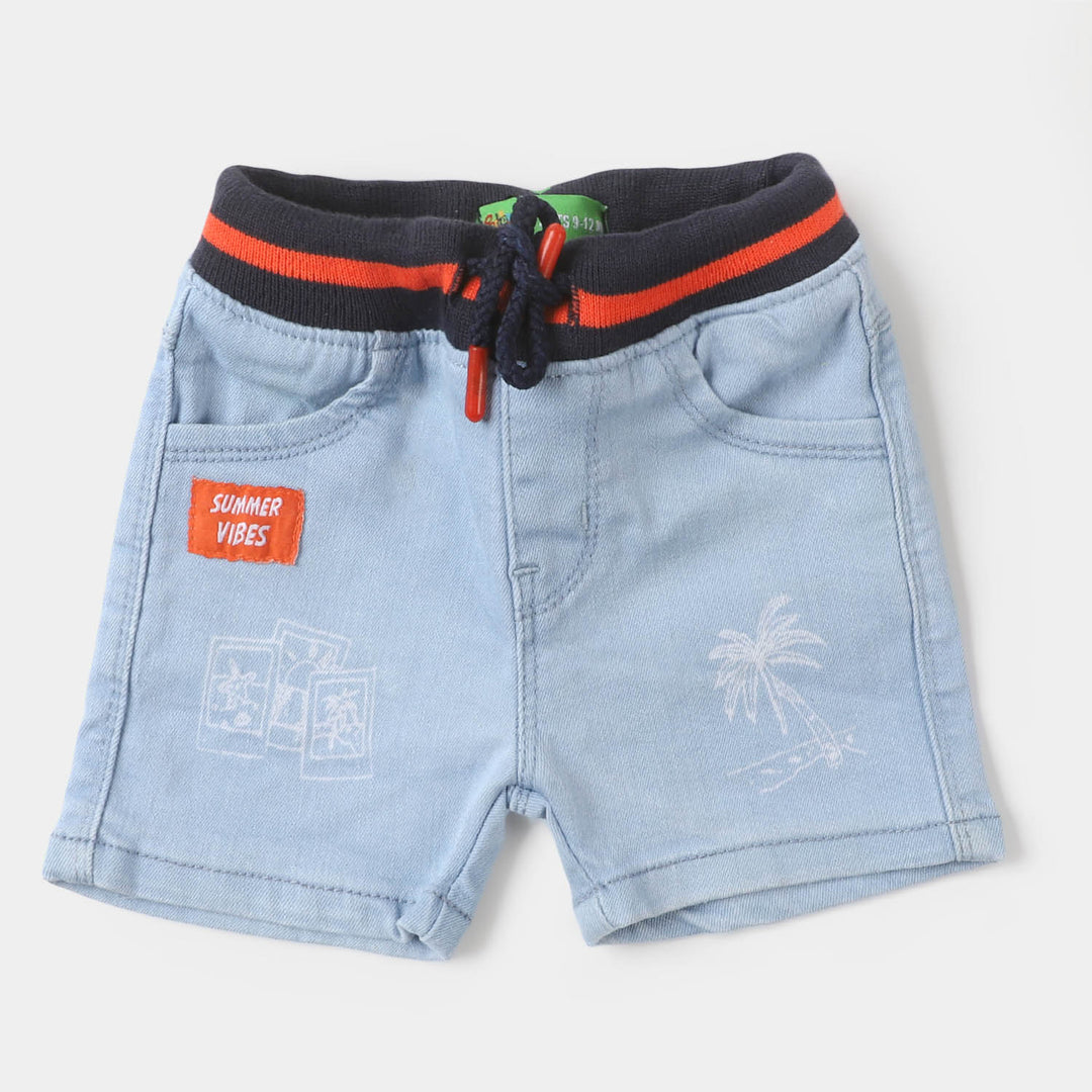 Infant Boys Denim Short Summer Vibes - LIGHT BLUE