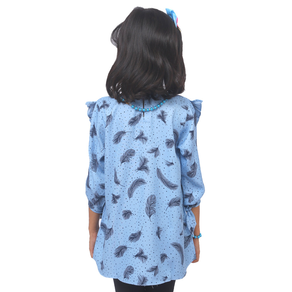 Girls Casual Top- Blue