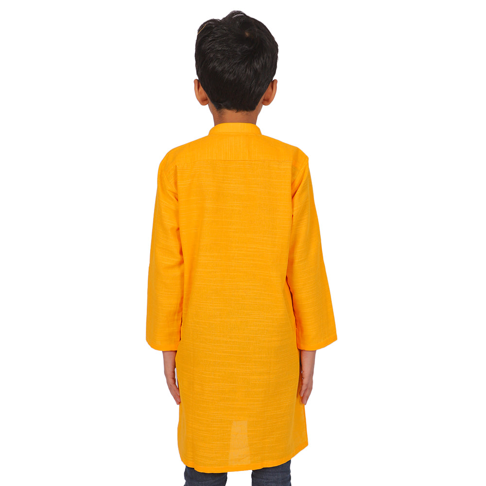 Boys Embroidered Kurta Mughal - Citrus