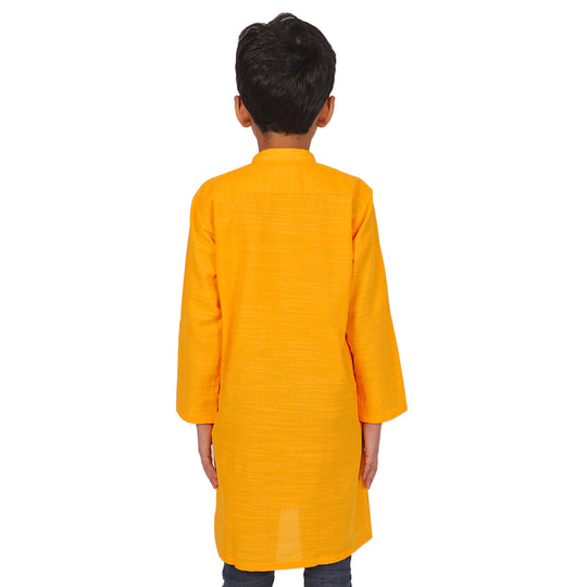 Boys Embroidered Kurta Mughal - Citrus