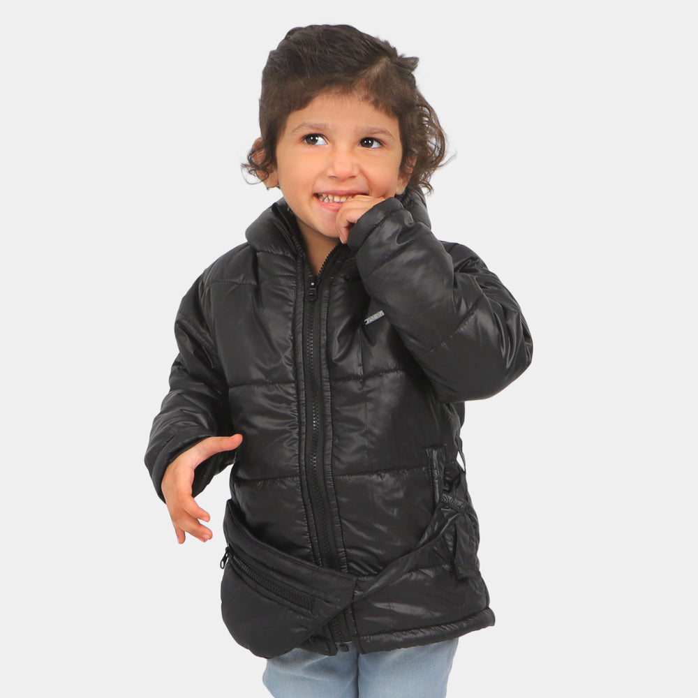 Girls Puffer Jacket Moon Less - BLACK