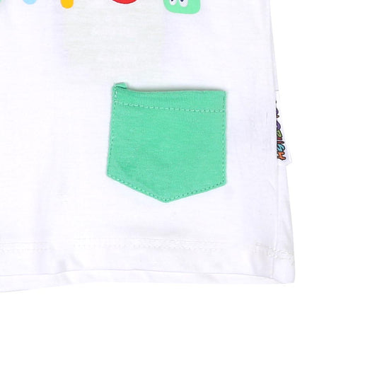 Infant Boys T-Shirt Joyful - White