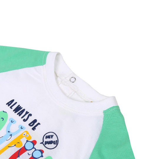 Infant Boys T-Shirt Joyful - White