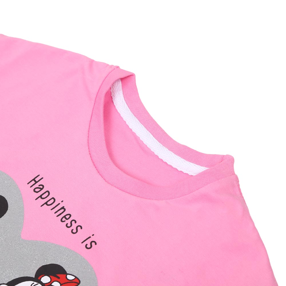 Girls T-Shirt Being Together - Pink