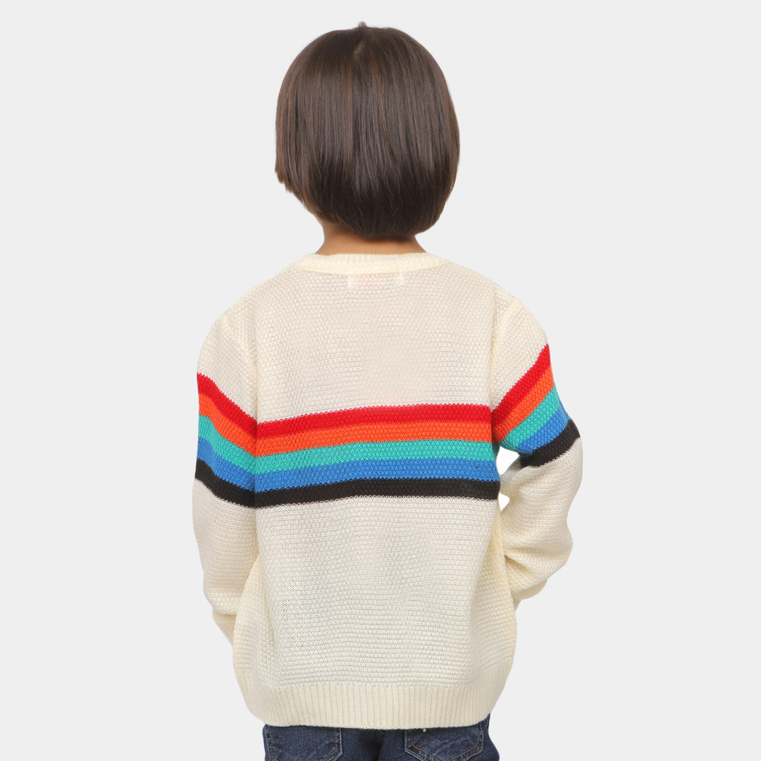Boys Sweater BPO3-22 - Off White