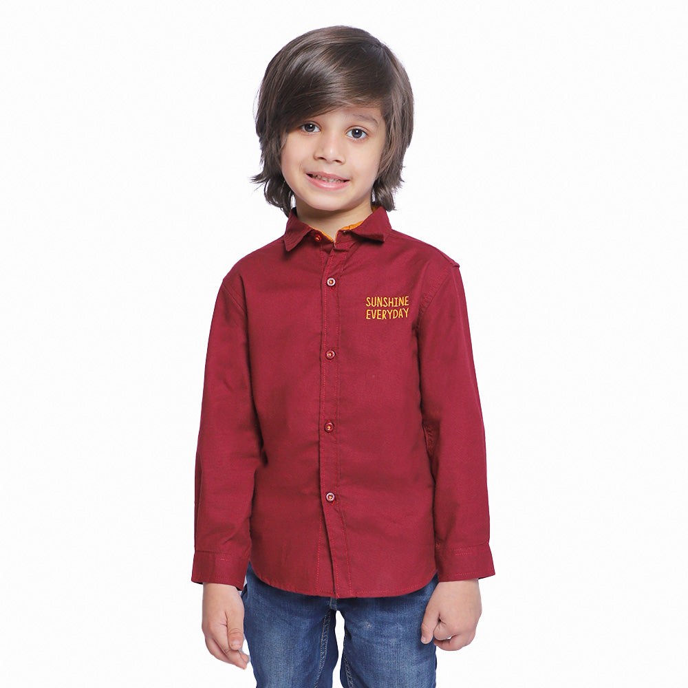 Boys Casual Shirts Sunshine Everyday - Maroon