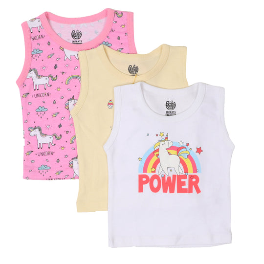 Infant Girls Sando 3 Pc Set Sparkle - mIX