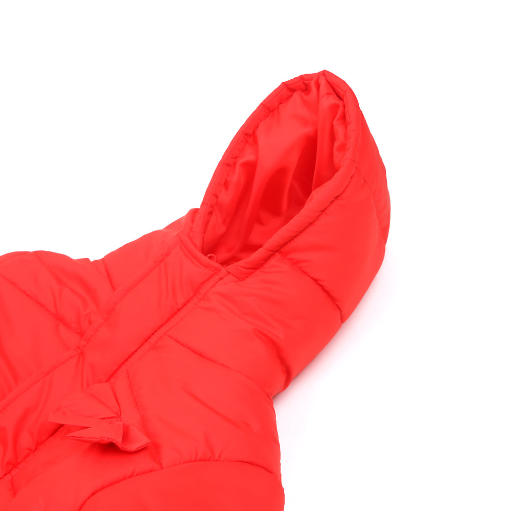 Infant Girls Puff Jacket - Red