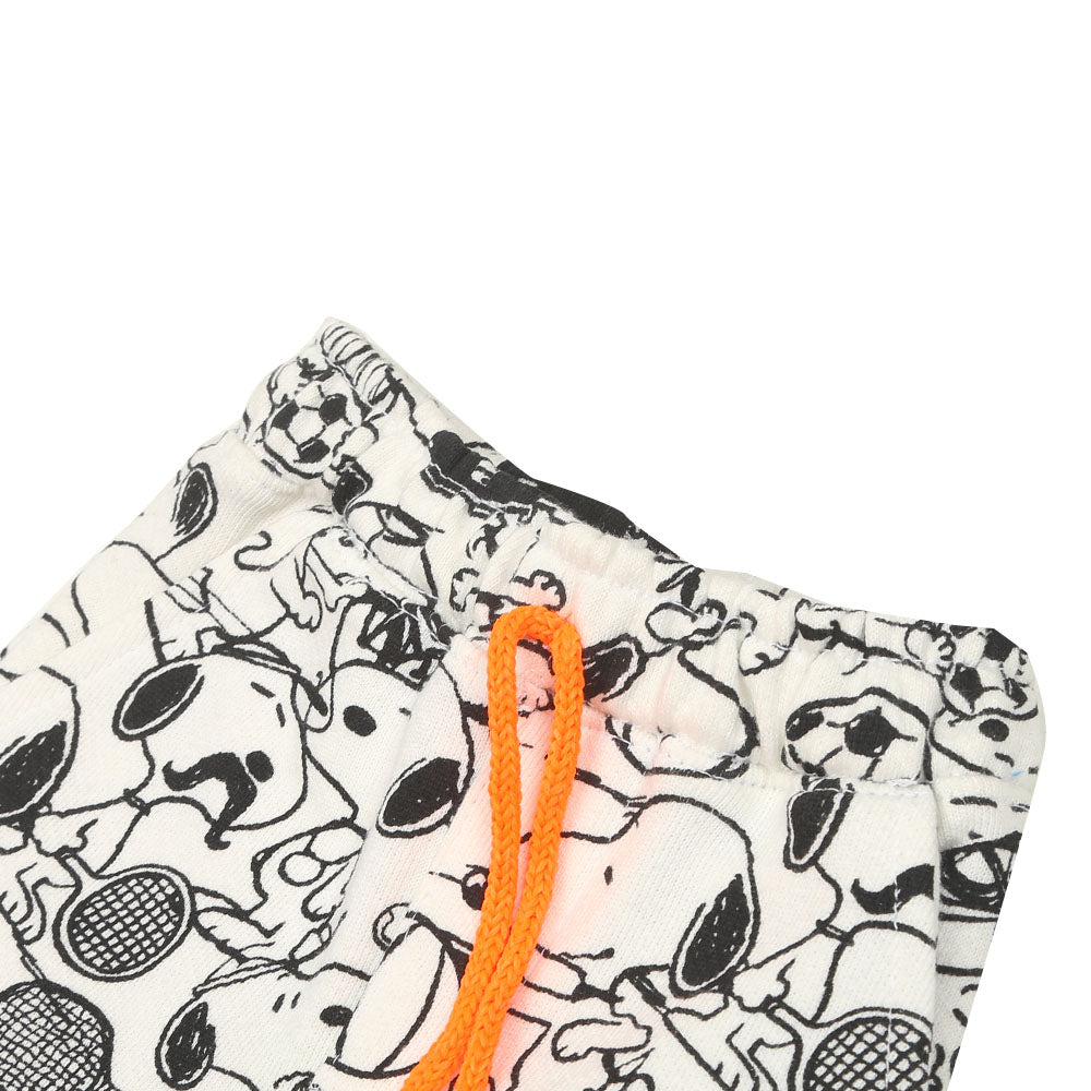 Infant Boys Short Printed-White