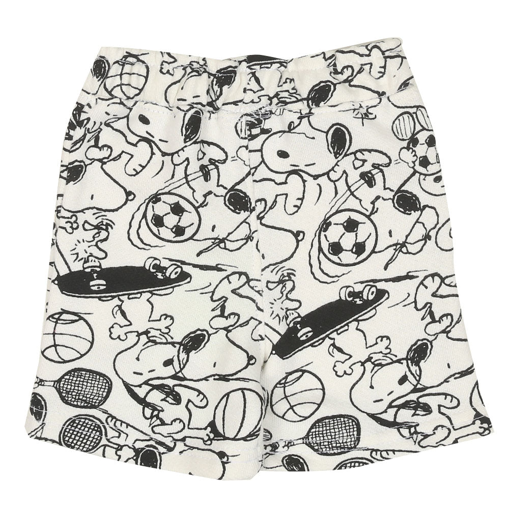 Infant Boys Short Printed-White