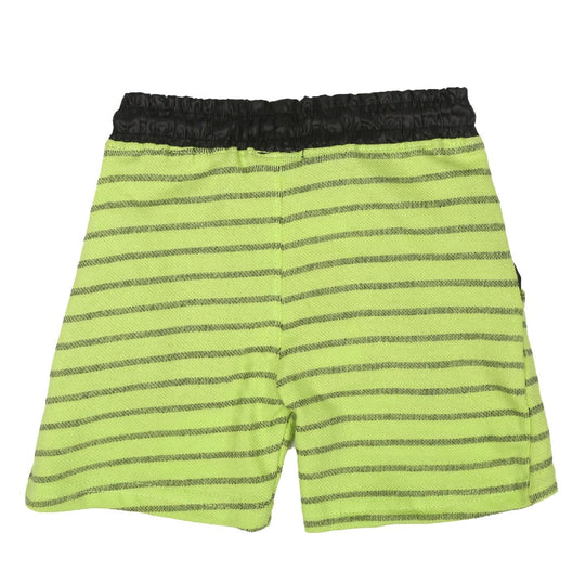 Boys Short Knitted Striper - Green