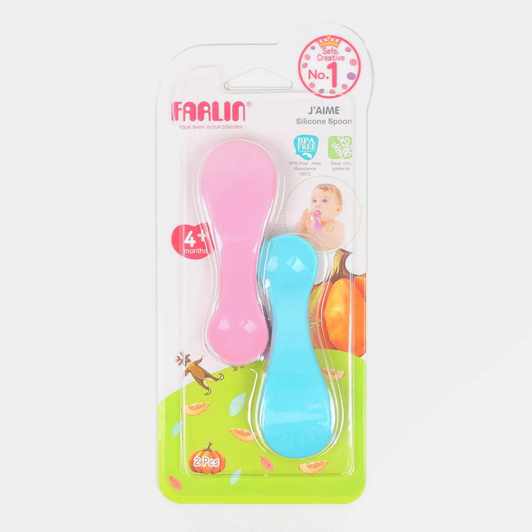 Farlin Silicone Spoon 2PCs 4Months+