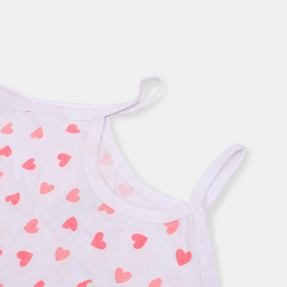 Girls Cami Printed Hearts 3 PCs