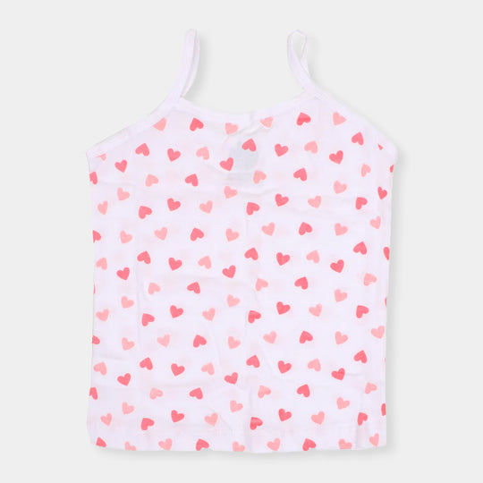 Girls Cami Printed Hearts 3 PCs