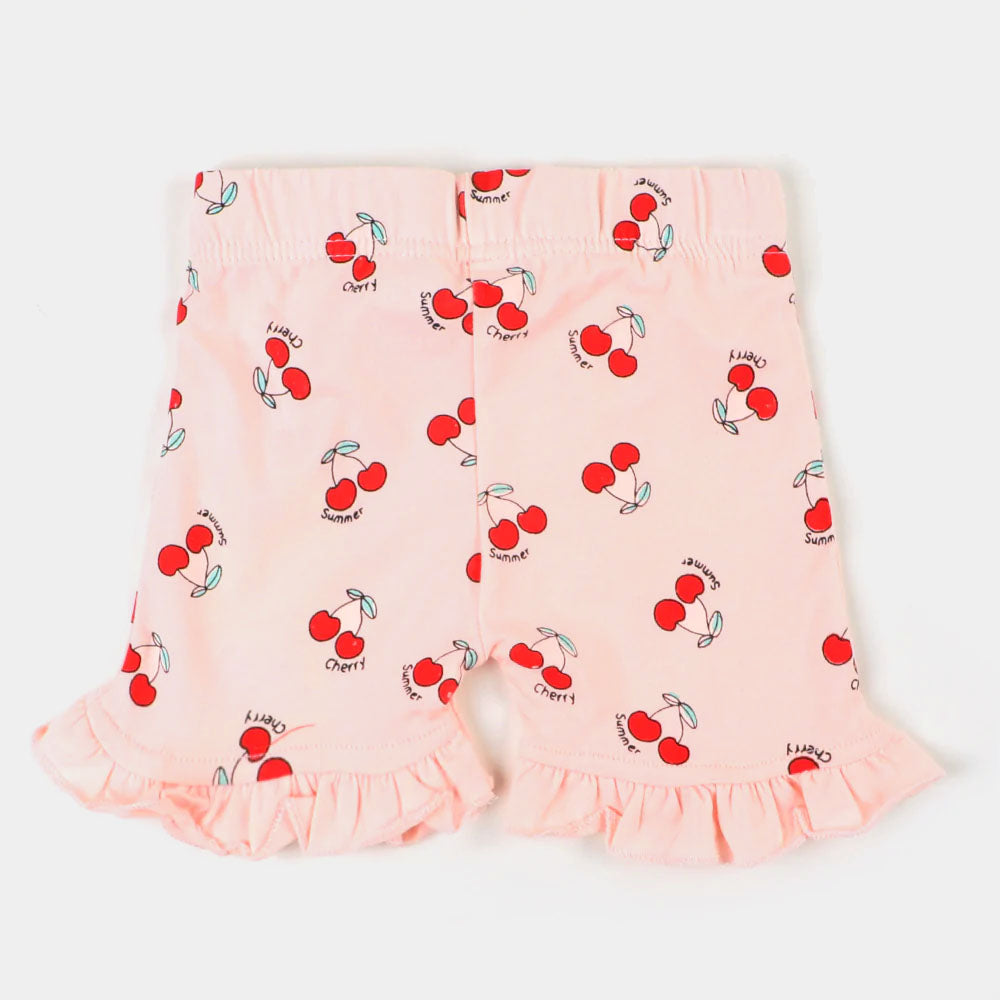 Infant Girls Knitted Short-Baby Pink