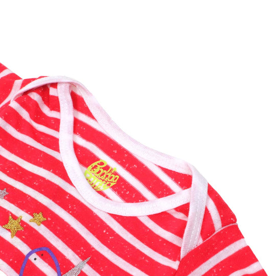 Infant Basic Romper Unisex - Hot Pink