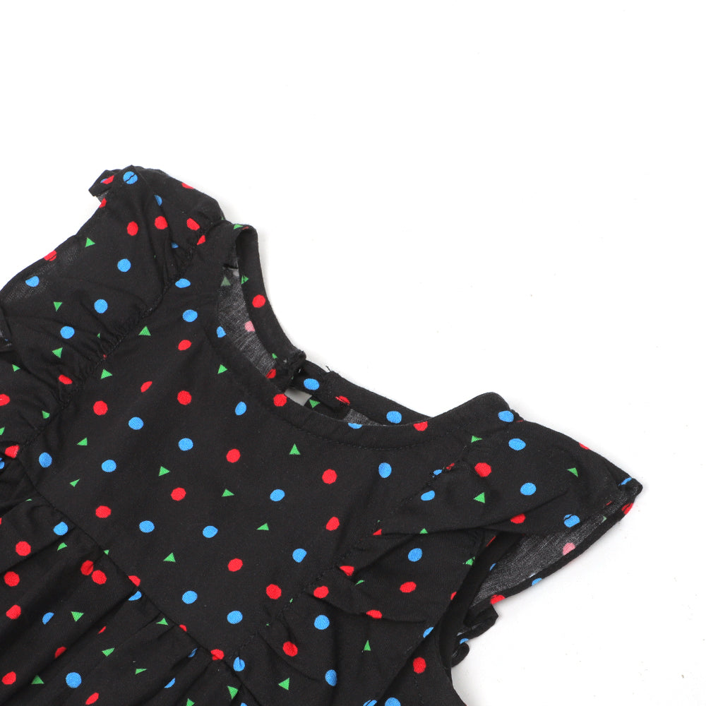 Infants Girls Digital Print C-BLACK