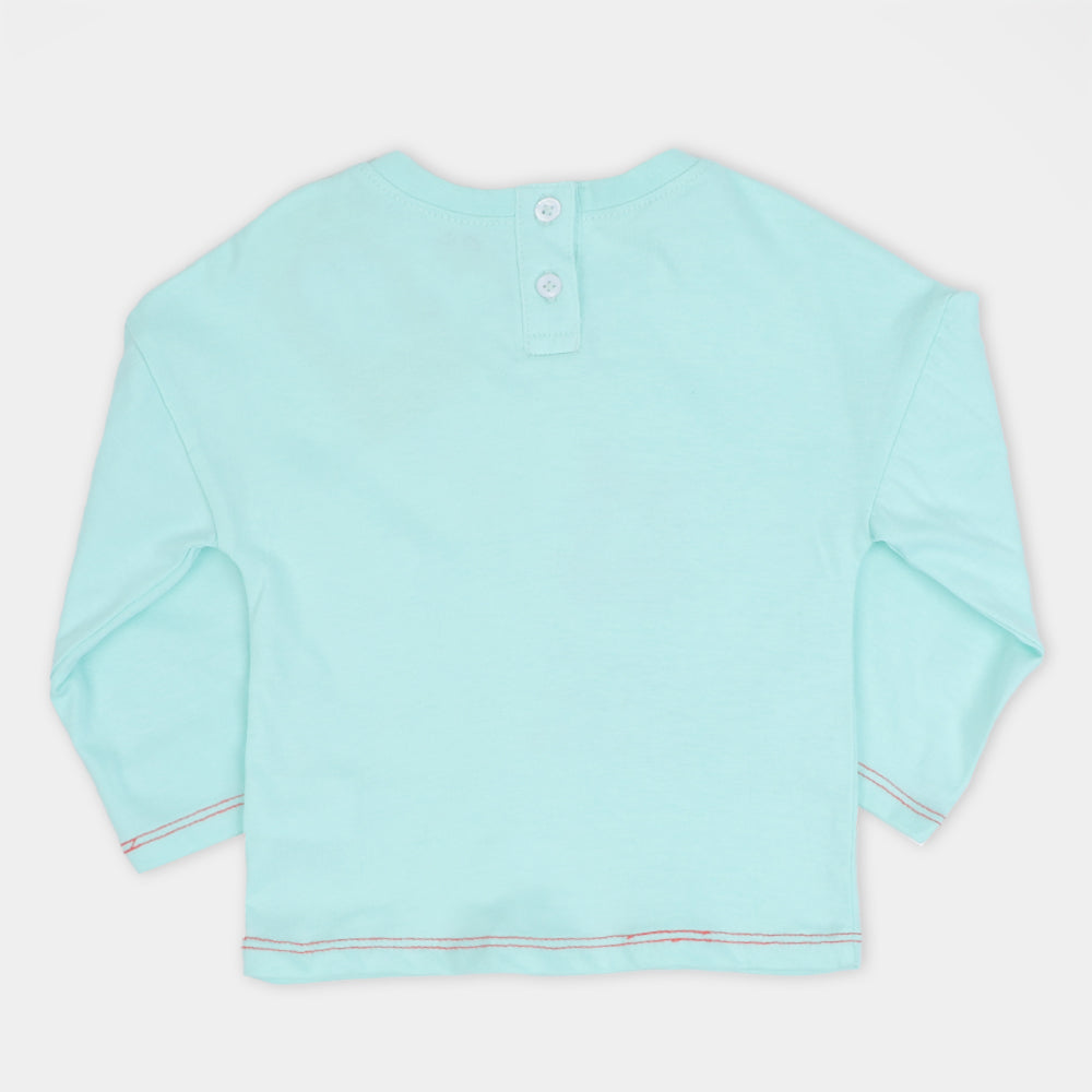 Infant Girls T-Shirt Strawberries - Light Blue