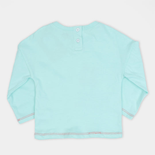 Infant Girls T-Shirt Strawberries - Light Blue