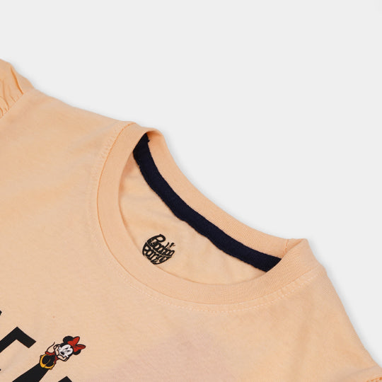 Girls T-Shirt Friends -Pale Peach