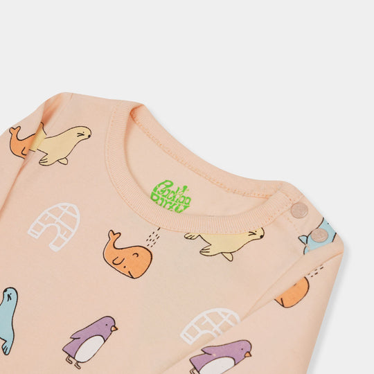 Infant Boys Knitted Romper My Little Universe-Nude