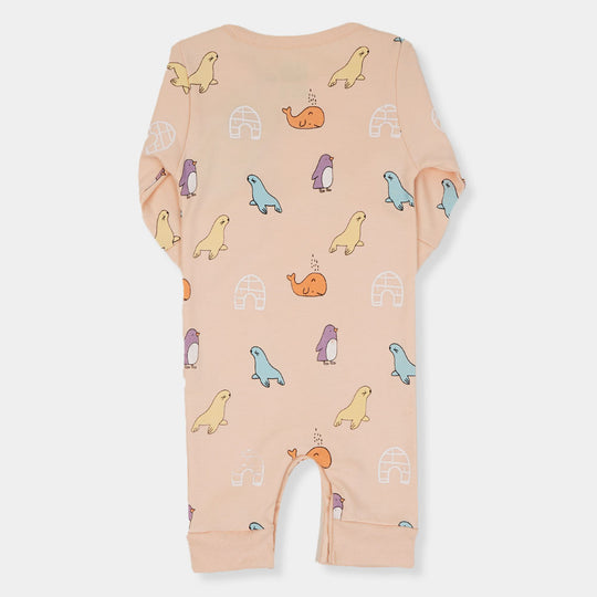 Infant Boys Knitted Romper My Little Universe-Nude