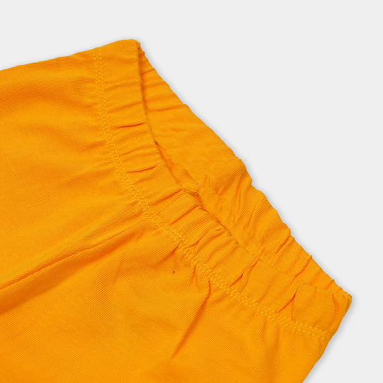 Infant Girls Plain Tights - Saffron