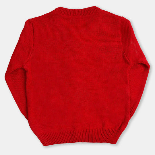 Girls Sweater Deer - Red