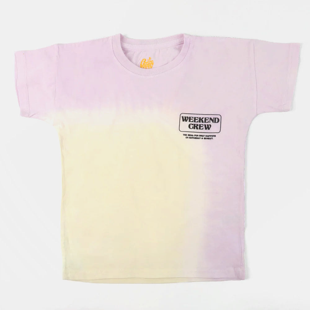 Boys Cotton T-Shirt  Weekend Crew - Tie Dye