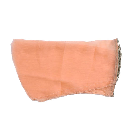 Fancy Eastern Mirror 3 PCs Suit For Girls - Ferozi/Peach