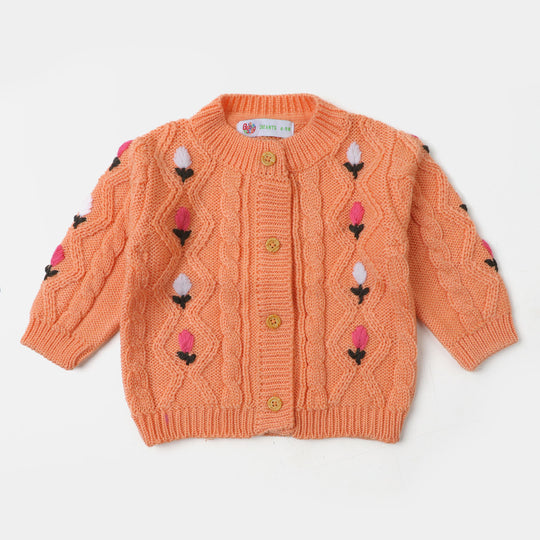 infant Girls Sweater BP39-22 - Peach