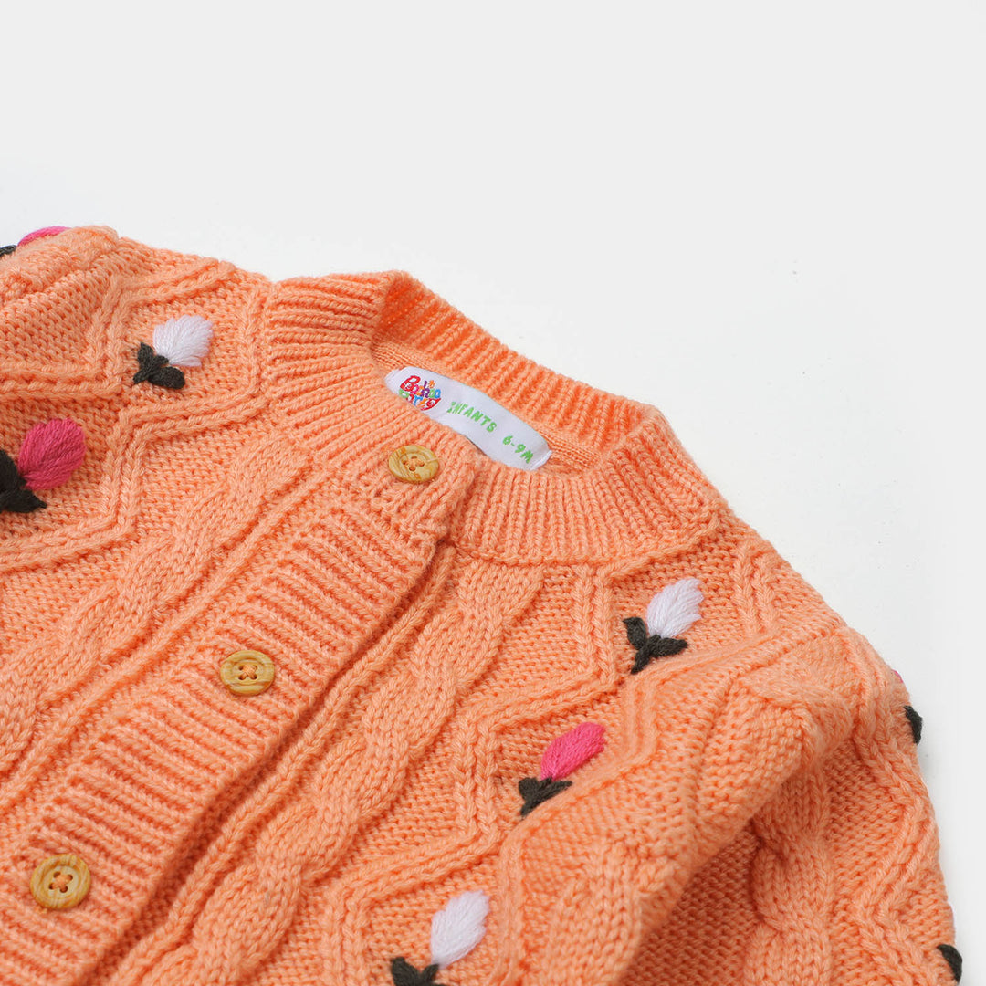 infant Girls Sweater BP39-22 - Peach
