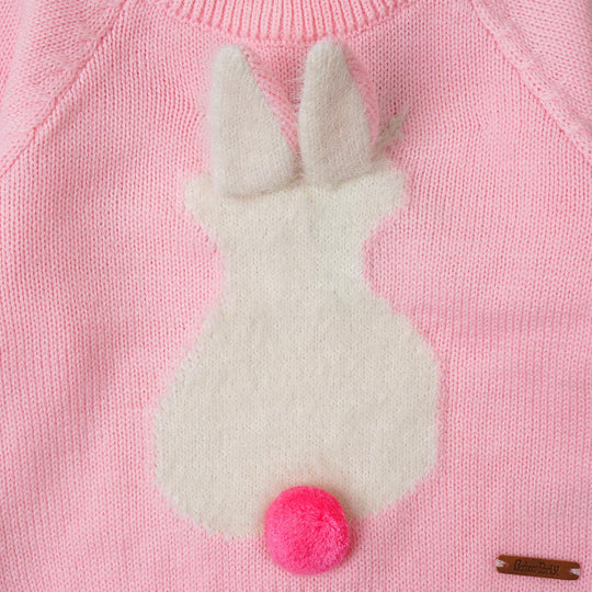 Infant Girls Sweater Rabbit - Pink