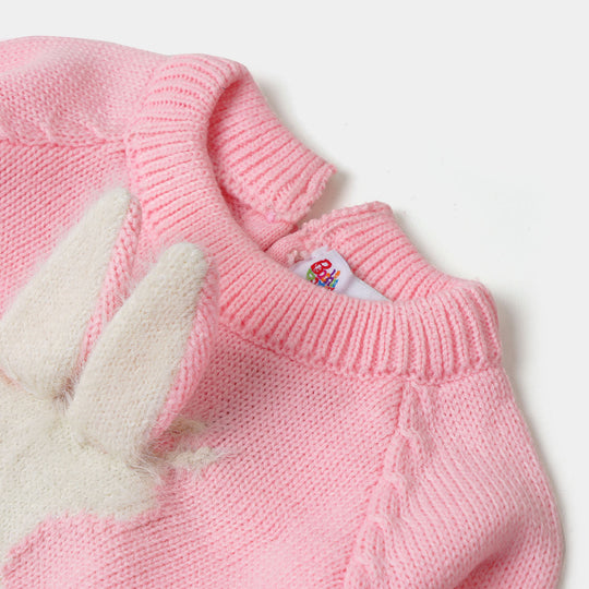 Infant Girls Sweater Rabbit - Pink