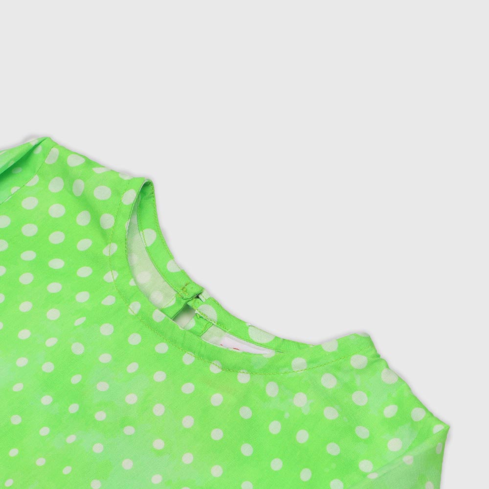 Girls Digital Print Kurti Proud Pakistani - Green