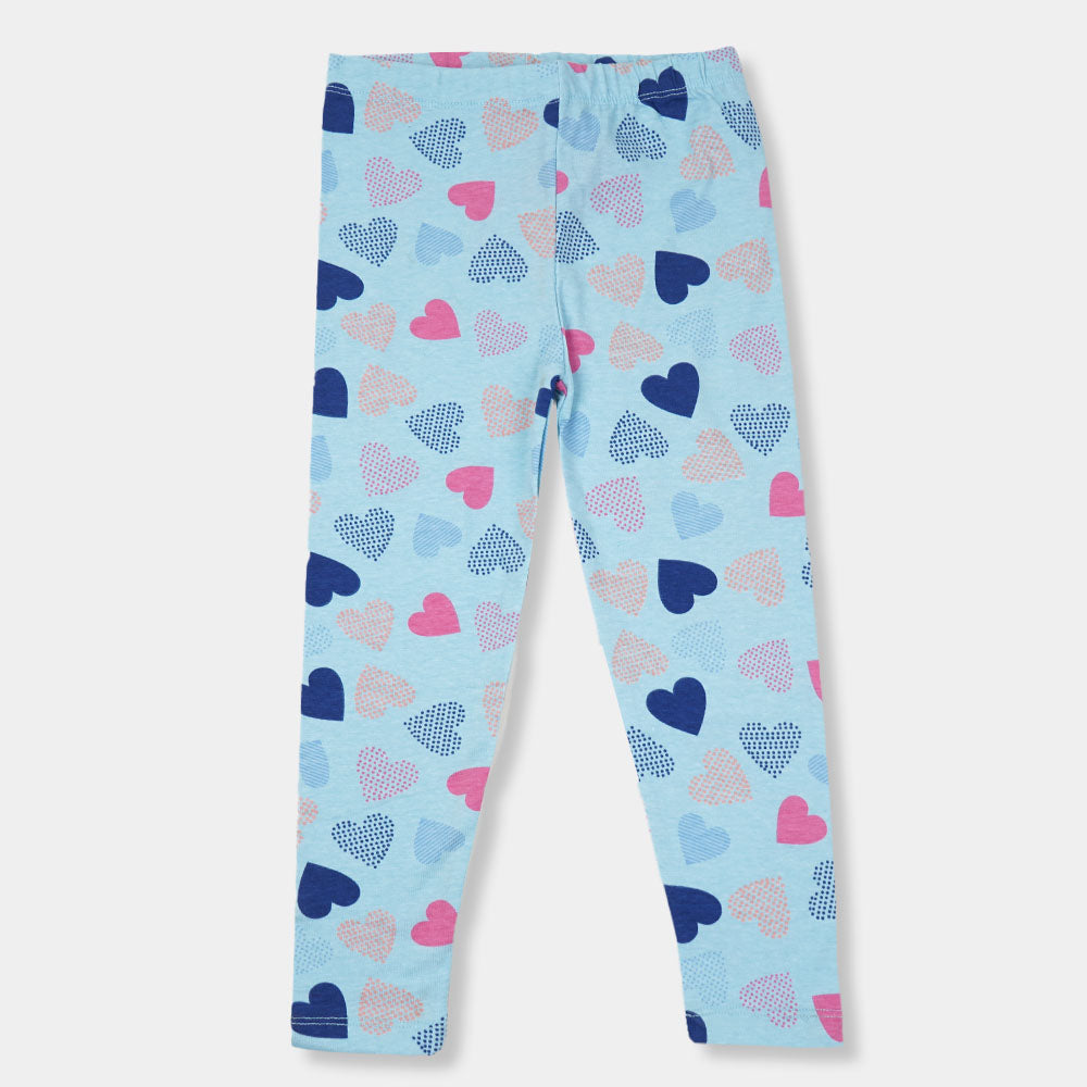 Girls Tight Printed Big Heart