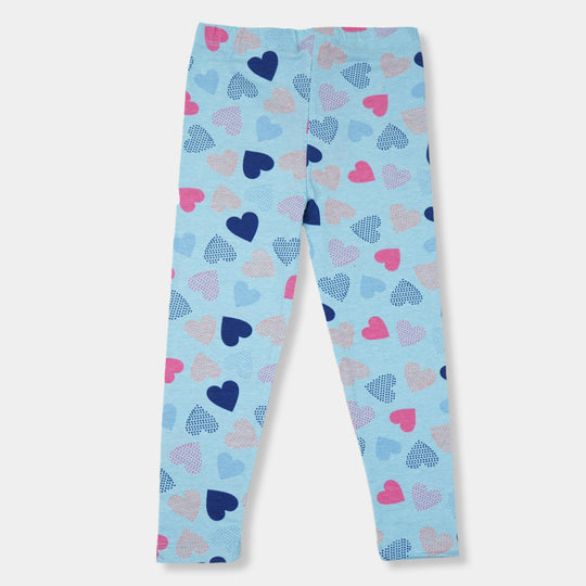 Girls Tight Printed Big Heart