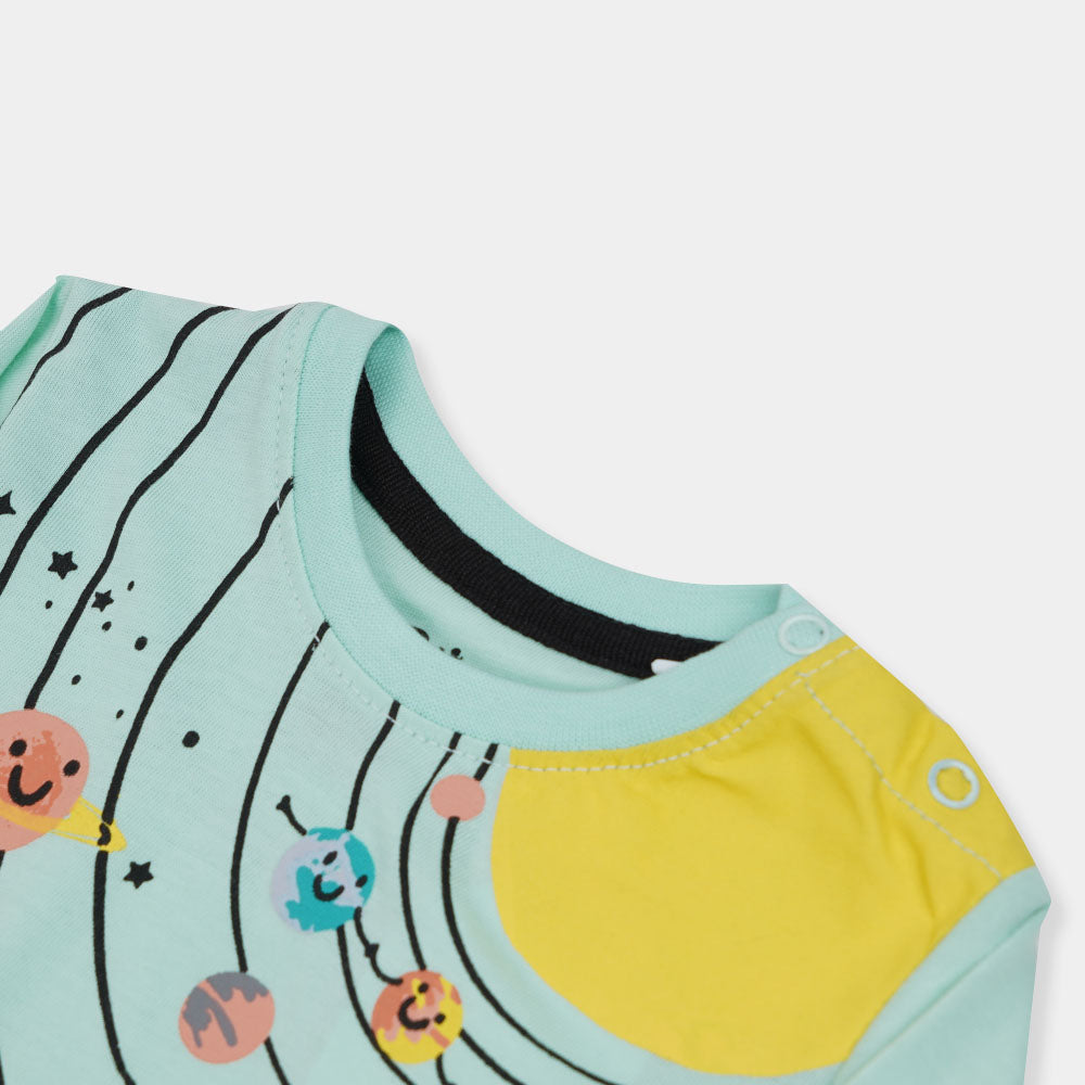 Infant Girls T-Shirt Where Pluto - Light Blue