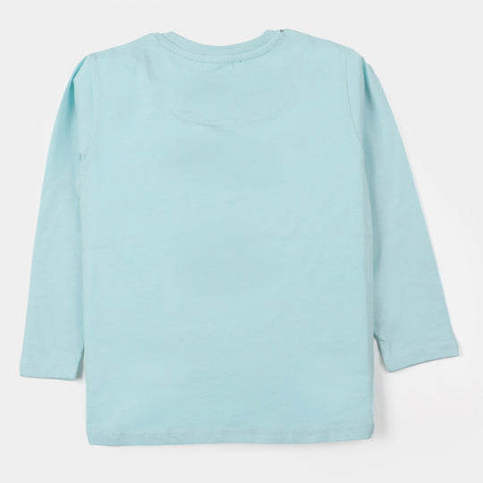 Girls T-Shirt Happy Today - Sky blue