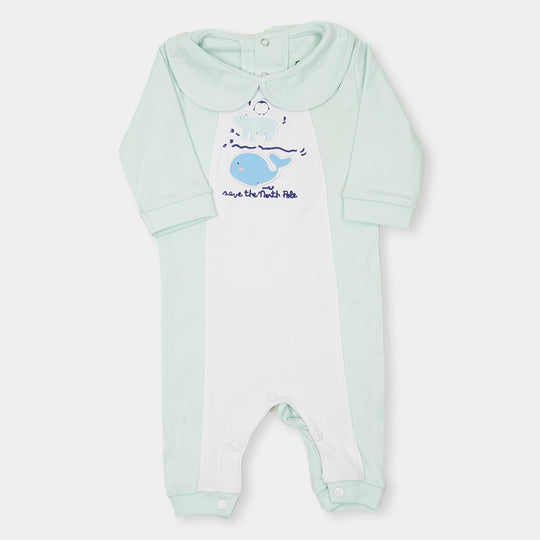 Infant Boys Knitted Romper North Pole - Ice Castle