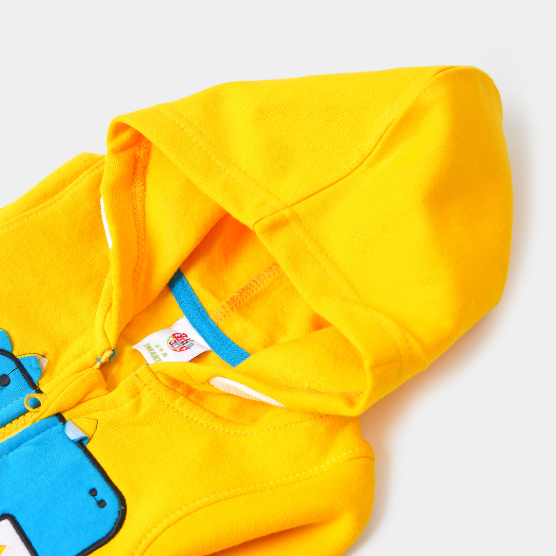 Infant Boys Knitted Jacket Dino - Yellow